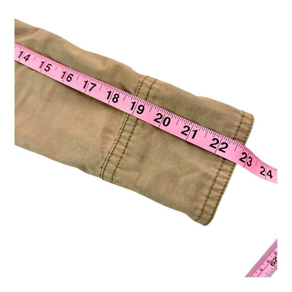 Anthropologie Utility Faux Fur Pockets Jacket Cotton Boho Fall Statement XS - Picture 9 of 15